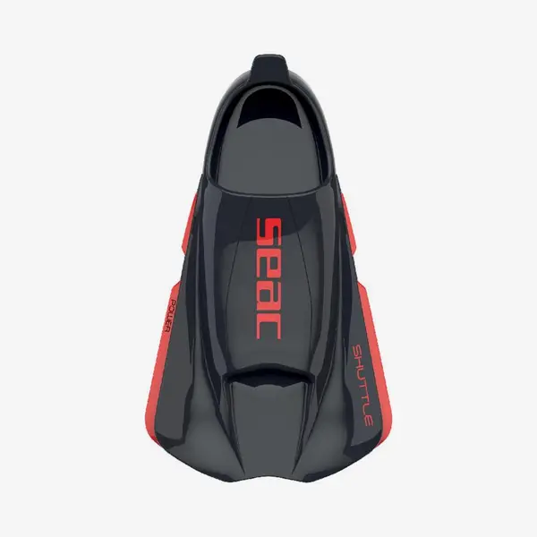 Seac Unisex Shuttle Schwimmflossen Aus 100% Silikon, Kurz, Für Kraft- Oder Cardio-Training, Schwarz/Rot, Größe 36 thumbnail