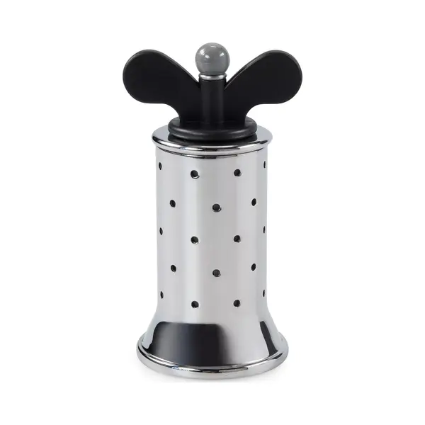 Alessi B 9098 Salt/Pepper Mill with Polyamide Wings Black in 18/10 Stainless Steel Mirror Polished thumbnail