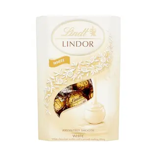 Lindt Lindor Witte Chocolade Bonbons 200 Gram - 16 Zacht Smeltende Witte Chocolade Bonbons