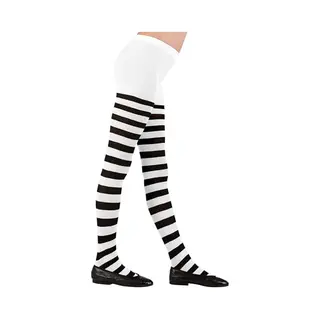 W Widmann Milano Party Fashion - Strumpfhose Gestreift Für Kinder, Kostüm Zubehör Für Hexen-, Marienkäfer-, Bienen-, Elfenkostüme, Den Alltag