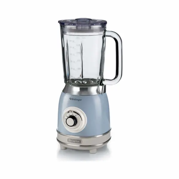 Ariete 583, Vintage Blender with 1.5 Liter glass cup, 4 Stainless Steel Blades, 4 Speeds + Pulse, 1000 Watt, Blue thumbnail