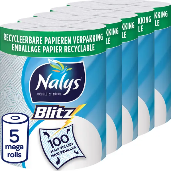 5x Nalys Blitz Huishoudpapier In Papieren Verpakking thumbnail