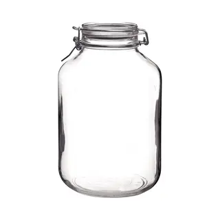 Cosecha Privada Bormioli Rocco S.p.A. Rocco Einkochglas 5 Liter, Mit Bügelverschluss Und Gummiring, Klar Fido Durchsichtig - (1 Stück)
