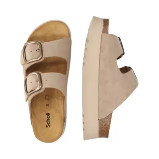 Scholl Lucie Sue Dark Beige Dames Sandalen - Dark Beige