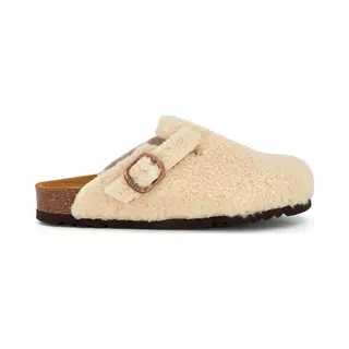 Klomp Scholl Women Fae New Synthetic Shearling Beige-Schoenmaat 37