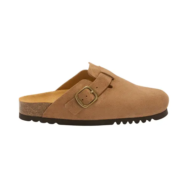 Scholl Klomp Fae Suede Vrouwen - Taupe thumbnail