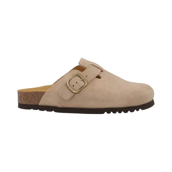 Scholl Klomp Fae Suede Vrouwen - Lichtgrijs thumbnail