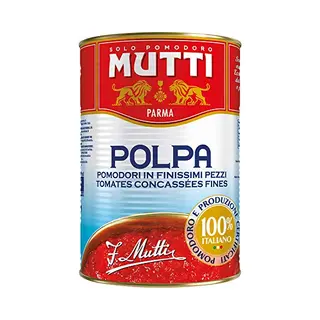 Italian Gourmet E.R. Mutti Polpa Di Pomodoro Tomatenpulpe Tomaten Sauce 100% Italienisch 4, 05 Kg + Italian Gourmet Polpa 400g