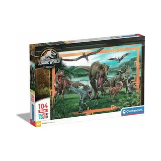 Clementoni Supercolor 23770 puzzle Jigsaw puzzle 104 pc(s) Dinosaurs