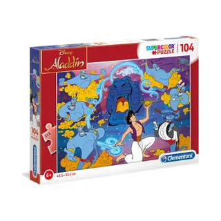 Clementoni Aladdin Legpuzzel 104 stuk(s) Stripfiguren