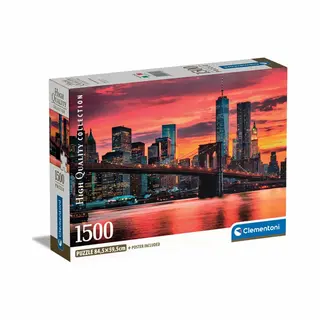 Clementoni High Quality Collection East River at Dusk Legpuzzel 1500 stuk(s) Liggend