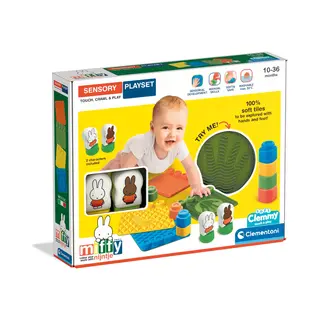 Clementoni Soft Clemmy - Nijntje Sensory Mat - Baby Speelmat - Interactief Speelgoed - Vanaf 10 Maanden
