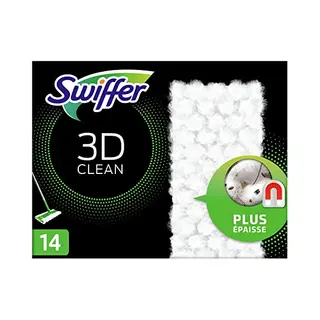 Swiffer Trocken Wischtücher 3D, Nachfüllpack, 14er Wischtücher Bodenreinigung