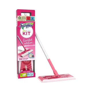 Swiffer Swif Systemstarter (Bodenstab+8Tücher) Pk Limited Edition Pink