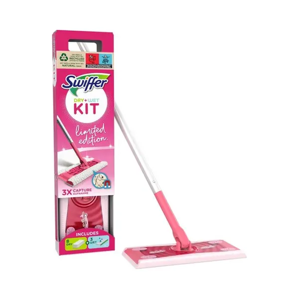 Swiffer Swif Systemstarter (Bodenstab+8Tücher) Pk Limited Edition Pink thumbnail