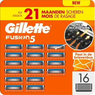 Gillette Fusion5 Scheermesjes Voor Mannen - 16 Stuks