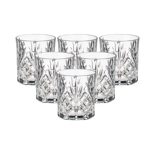Rcr Crystal Melodia Whisky Glasses - 240ml - Pack Of 6 In Clear thumbnail
