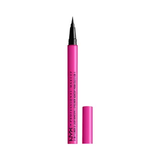 Nyx Professional Makeup 2-in-1 Liner & Lash Adhesive, Long-lasting Wear, Waterproof Formula, Felt-tip Applicator, Jumbo Lash!, Baddest Black