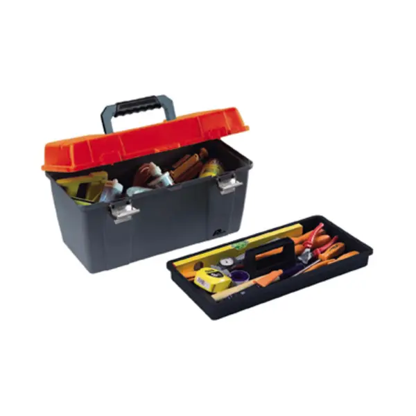 Plano 651 Werkzeugkasten Metall, Polyethylen Grau, Rot thumbnail