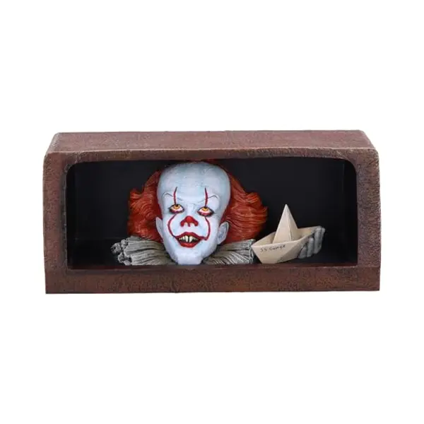 Nemesis Now It Pennywise Drain Leuchtfigur, 20 Cm, Kunstharz, Offizielles Produkt Von It The Clown, Pennywise Clown Light, It-Filmraumdekoration, thumbnail