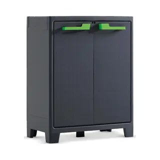 Keter Moby Basso Xl - Wasserdichter Schrank Ipx3-zertifiziert - Doppelgrifffarbe (grün Oder Grau) - Ista 6 - 80x44x100h