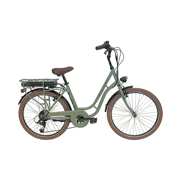 Villette Vintage Retro Elektrische Fiets Groen thumbnail