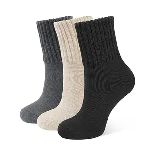 Dames Thermische Sokken - 3-pack - Dik Gebreide Sokken - One Size Fits All (35-42)