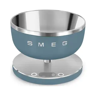 Smeg KSC01SBMWW Küchenwaage Hellgrün, Edelstahl Küchenwaage Rund Elektronisch