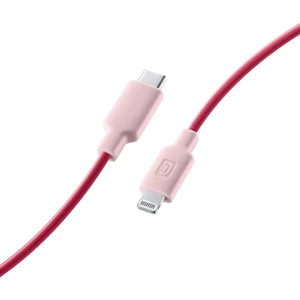 Cellularline Stylecolor Cable 100cm - Usb-C to Lightning Farbiges Usb-C-auf-Lightning-Kabel thumbnail