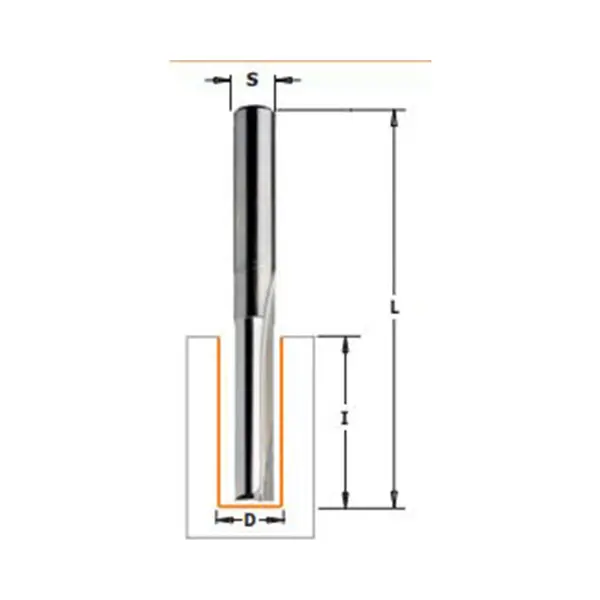 Cmt Groeffrees, Hm, Lang, Ø12 X 38, 1/95 Mm. S=Ø12 thumbnail