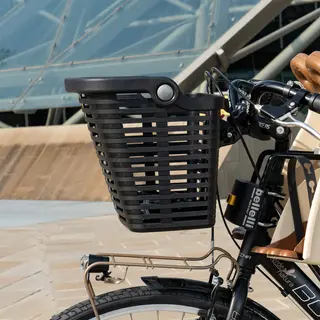 Bellelli Fietsmand - Plaza - Voor E-bike - Past Op Diameter Van 20-32mm - Zwart