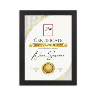 Zep - Houten Fotolijst Certificate A4 Bruin Voor Foto Formaat 21x29, 7 Cm - V4721N