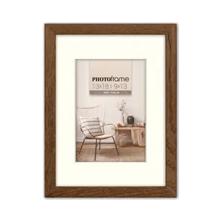 Zep - Houten Fotolijst Malmo Bruin Voor Foto Formaat 10x15 / 15x20 Cm - V4568D