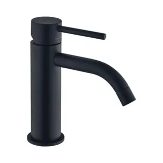 Paffoni Light - Waschtischarmatur, Schwarz Matt Lig071no