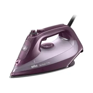 Braun TexStyle 7 Pro Si 7181 Vi Bügeleisen Trockens & Dampf Bügeleisen EloxalPlus Sohle 3100 W Violett