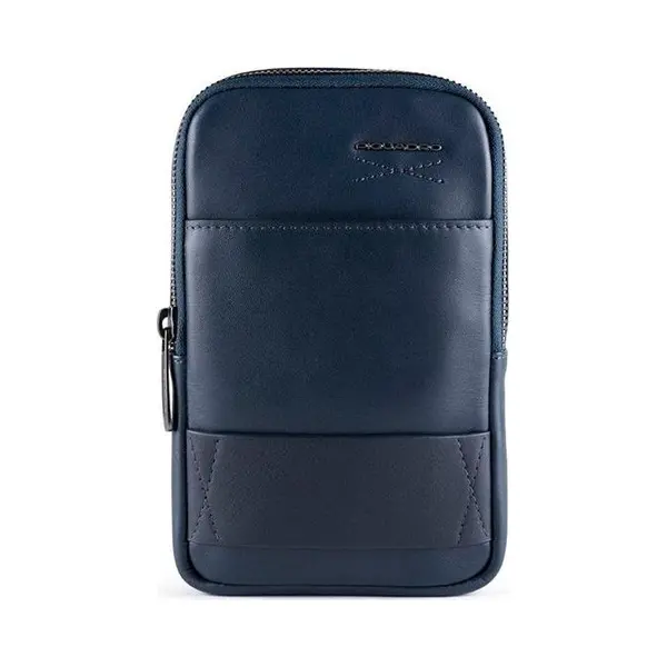Piquadro, Damen, Handtasche, Phone Organizer, Leather Crossbody Bag, Blue, 18 X 12 X, Blau thumbnail