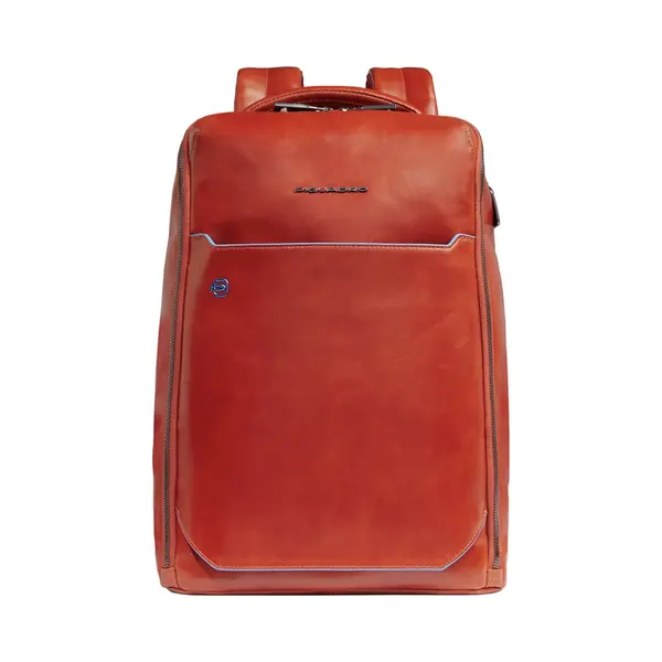Piquadro – Blue Square 14"-Laptop-Rucksack – Hochwertiges Leder – Braun – Unisex thumbnail