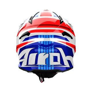 Airoh Aviator Ace 2 Proud Blauw Rood Glanzend Offroad Helm - Maat Xl - Helm