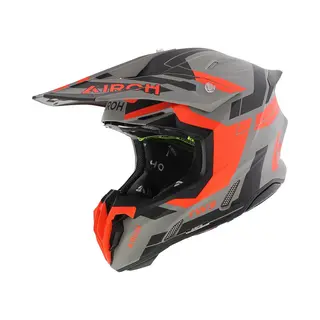 Airoh Twist 3.0 Crosshelm Dynasty Zwart Grijs Oranje S