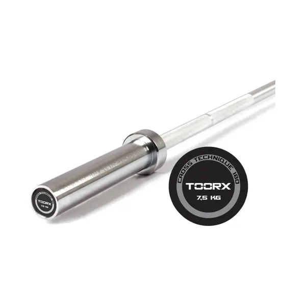 Toorx Professional Bo-TEC180 - Halterstang - Olympisch - Cross Technique - Voor Techniek Training - 180 Cm - 50 Mm thumbnail