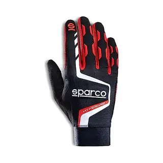 Sparco 00209509NRRS Hypergrip Gloves + T 09 Black/Red, Multicoloured, 42/50 Eu