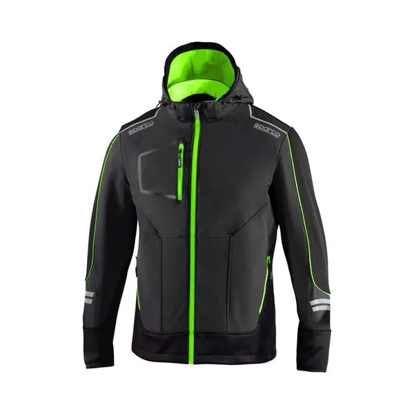 Sparco York Tech Soft-shell Arbeitsjacke 02412 - S - Verde thumbnail