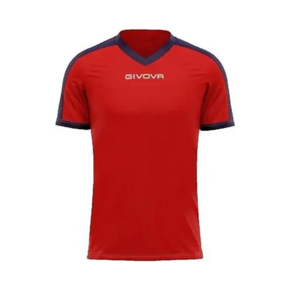 Sport-T-shirt Givova Revolution Rood-blauw Rood 2xl - S thumbnail