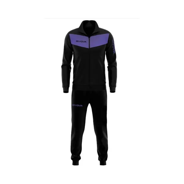 Givova Unisex Survêtement Visa Melange Jogginganzug, Aubergine, thumbnail
