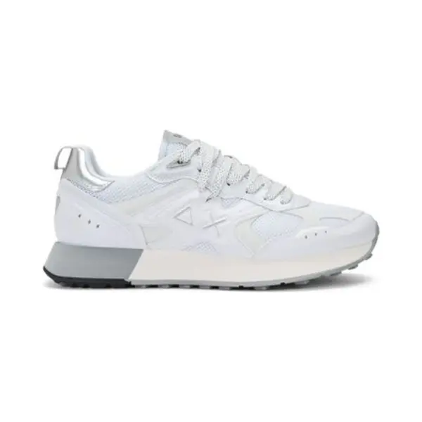 Sun68 Sneaker Z36119 Jaki 2.0 Silver Mesh-01 Bianco thumbnail