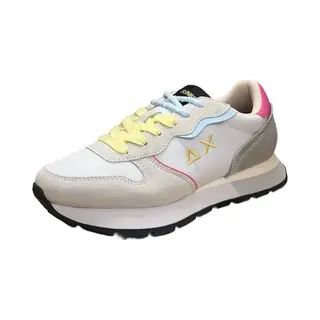 Sun 68 Sun68 Ally Colour Explosion Dames Sneaker - Wit Multi - Maat 38