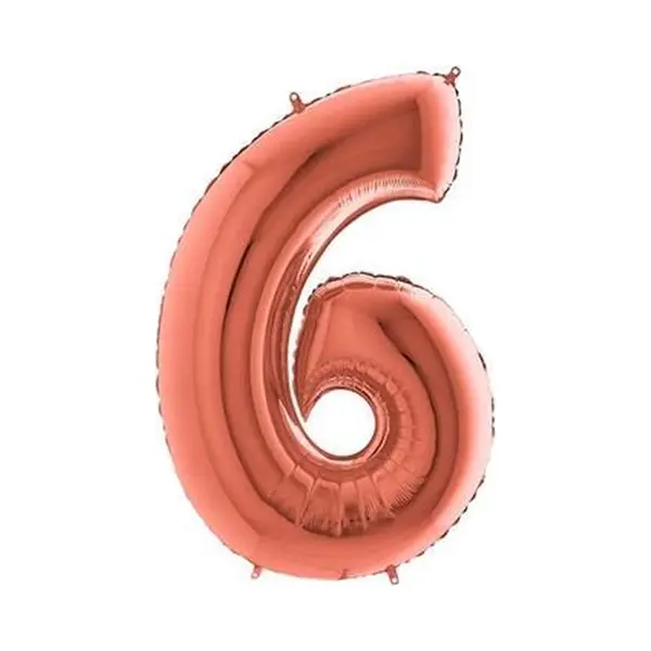 Grabo Xxl Riesen Zahlen Folienballon 102 Cm (40") Rosegold – Perfekte Deko Für Geburtstage, Jubiläen & Feiern – Happy Birthday Party-Highlight - thumbnail