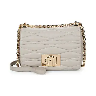 Furla Leren Schoudertas 1927 Mini Crossbody Bag 22 Vaniglia Beige