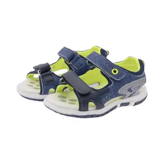 Chicco Open Schoenen 'Fennek' Marine / Blauw Gemêleerd / Grijs / Neongroen