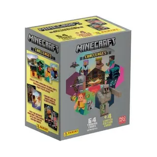 Panini Minecraft Challenges Trading Cards Megabox - 8 Packs Met 4 Limited Edition Cards